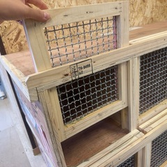 国際ペット輸送クレート・小動物ハウス4部屋（木製）の画像