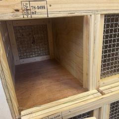国際ペット輸送クレート・小動物ハウス4部屋（木製）の画像
