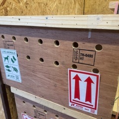 国際ペット輸送クレート・小動物ハウス4部屋（木製）の画像