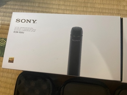 SONY ( ソニー ) ECM-100U　コンデンサーマイクペア　ハイレゾ　単一指向性　レコーディング