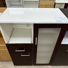 ★リユースのサカイ高崎店★TJ13415 (株)ニトリファニチャー レンジ台 ダークブラウン H115×D42×W80 クリーニング済みの画像