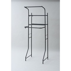 山善 ランドリーラック SHL-705 ブラック YAMAZEN 説明書付の画像