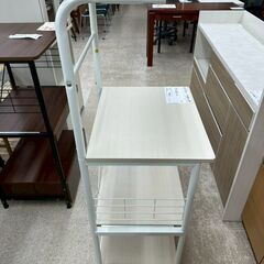 ★リユースのサカイ高崎店★TJ13417  レンジラック クリーム H131.5×D42.5×W49 クリーニング済みの画像