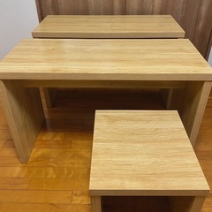 ベンチテーブル•ベンチチェア（お譲り先決定）の画像