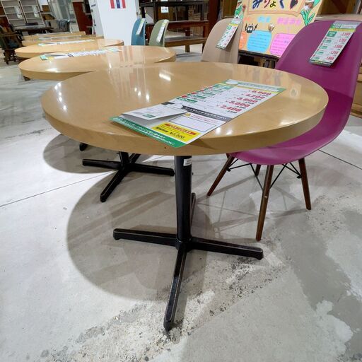 ﾀﾞｲﾆﾝｸﾞﾃｰﾌﾞﾙ/丸(No:1274717-19/在庫3台)