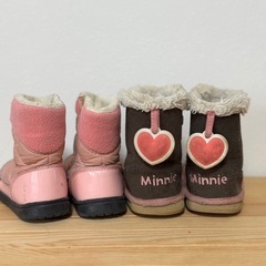14cm　冬用 ムートン ブーツ　2点の画像