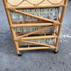 【リサイクルショップどりーむ天保山店】NO.4994　籐タンス　写真参照🎵　格安価格🎵　レトロの画像