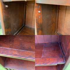 木製 本棚 書棚 キャビネット ブックシェルフ 飾り棚 /HJ-0573 1Fの画像