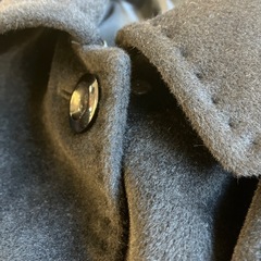 M2511-331 PALACE GARDEN アンゴラ ロングコート ブラック つけ襟欠品 の画像