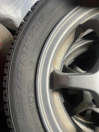 タッドレスタイヤホイールセット?155/65R13