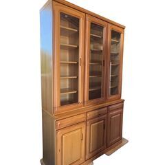 【お引取 限定】木製食器棚　ダイニング・キッチンボード　収納家具　＊023-Hの画像