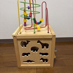 知育0〜２歳　箱型おもちゃ　木のおもちゃの画像