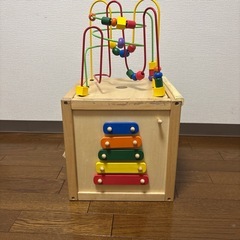 知育0〜２歳　箱型おもちゃ　木のおもちゃの画像