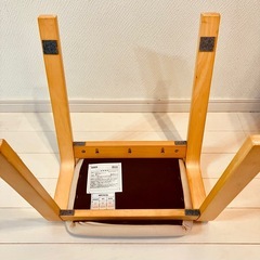 NITORIニトリ 木製スツール リュークIV ライトブラウンの画像