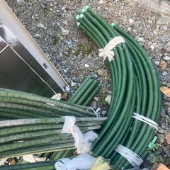 受渡者決定‼️値下げ⭐️❶格安（中古）タキロンカラー鋼管セット　セキスイイボ竹Kセット　農具②の画像