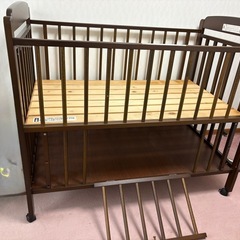 【日本製】さわベビー　ニュートラル すのこベビーベッド　レギュラーサイズの画像