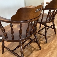 ウィンザーアームチェアー（2脚セット）【町田市再生家具】252428の画像