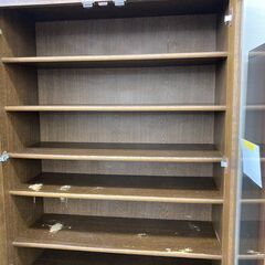 ★リユースのサカイ千葉中央店★  食器棚 ブラウン H200×D43×W84 クリーニング済み TC5461の画像