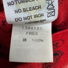 ヒスミニ hystericmini 赤 ベビー帽子 FREEサイズの画像