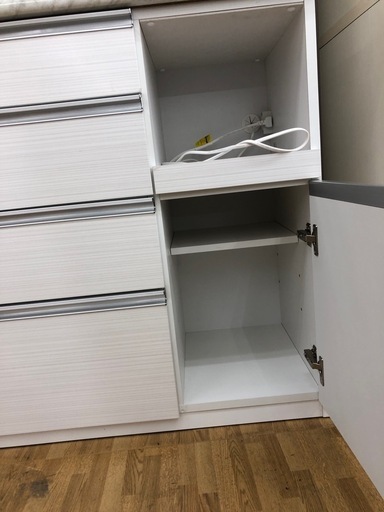【ドリーム川西店御来店限定】☆ジモティー見たよ♪割引☆ 古賀家具 スライド扉オープンボード  クリーニング済み 【99560000036957】