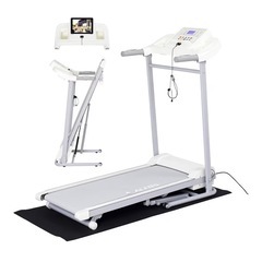 アルインコ(ALINCO) ルームランナー ランニングマシン 時速1-12km 専用マット 音声ガイダンス機能 折畳み可能 移動キャスター 組立て不要 ランニングマシン2023A AFJ2023AW ホワイト トレッドミル 電動ウォーカー 傾斜 電動 | B0BTNYKCX3の画像