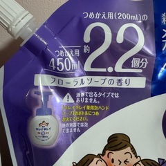 薬用キレイキレイ　ハンドソープ　泡タイプ　詰め替え用　２個
の画像