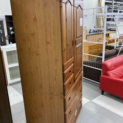 ★リユースのサカイ千葉中央店★  ワードローブ ナチュラル H181×D58×W88 クリーニング済み TC5462の画像