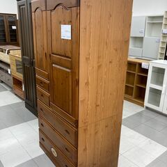 ★リユースのサカイ千葉中央店★  ワードローブ ナチュラル H181×D58×W88 クリーニング済み TC5462の画像