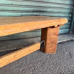 木製ベンチ　2つセットの画像