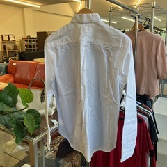 A2511-333 ikka LARGE 長袖シャツ Lサイズ ブルー系 汚れ有り の画像