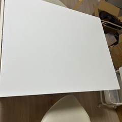 ニトリ　伸長式ダイニングテーブルセット(椅子2脚)の画像