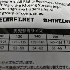 マインクラフト　ボクサーブリーフ　紺色　140センチ　1枚の画像