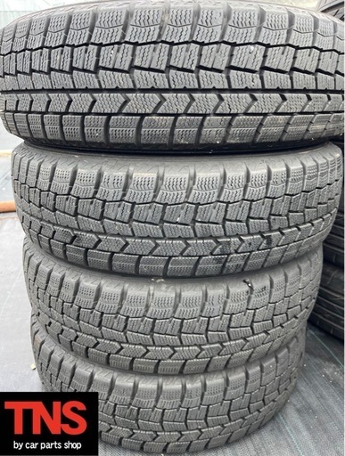 スタッドレスタイヤ4本165/65R14 79QダンロップDU ウィンターマックスWM02倉庫保管ゴム質良ミゾ多バリ溝 タンク ルーミー トール ソリオ