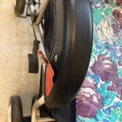 サ2511-337 幸和製作所 シルバーカー 花柄 エメラルド パープル キズ汚れ有りの画像