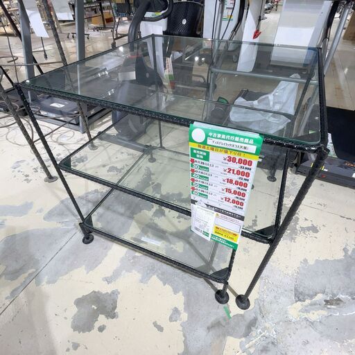 ﾃﾞｨｽﾌﾟﾚｲﾗｯｸ/ｶﾞﾗｽ天板(No:1274778)