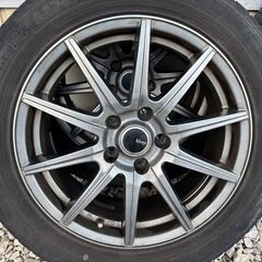 スタットレス＆アルミホイール　R17　235/60  V-EMOTION 16インチアルミホイール 6.5J +53 5H の画像