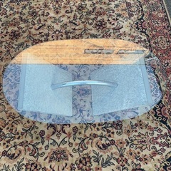 ローテーブル　石製足　デザイナーテーブルの画像