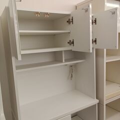 ★リユースのサカイ千葉中央店★ NITORI 食器棚　エトナ ホワイト H180×D43×W89 クリーニング済み TC5464の画像