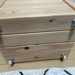 キャスター付き収納ボックスの画像