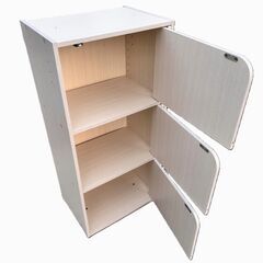 3段カラーボックス　蓋つきの画像