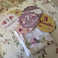 月齢フォト カード　おくるみ　ルルジョの画像