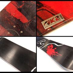 新札幌 / K2 FUSE スノーボード 159cm レッド ブラック 板のみ スノボ / No.3750の画像