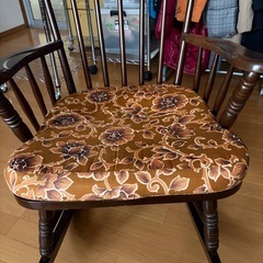 ビンテージ 大塚家具 ロッキングチェア クッション座面 配達設置対応の画像