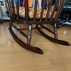 ビンテージ 大塚家具 ロッキングチェア クッション座面 配達設置対応の画像