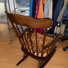 ビンテージ 大塚家具 ロッキングチェア クッション座面 配達設置対応の画像
