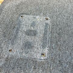 汚れあり タイルカーペット ブルー系 約100枚の画像