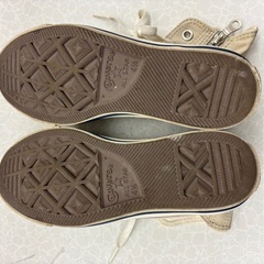 usedコンバース ハイカット スニーカー ベージの画像