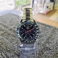 【愛品館 市原店】 TECHNOS メンズ ブルーブラック 腕時計 TP0403の画像