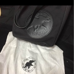 ハンティングワールド トートバッグ 黒 美品の画像