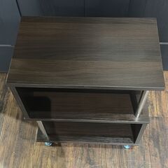 美品 サイドラック 収納 キャスター付きの画像